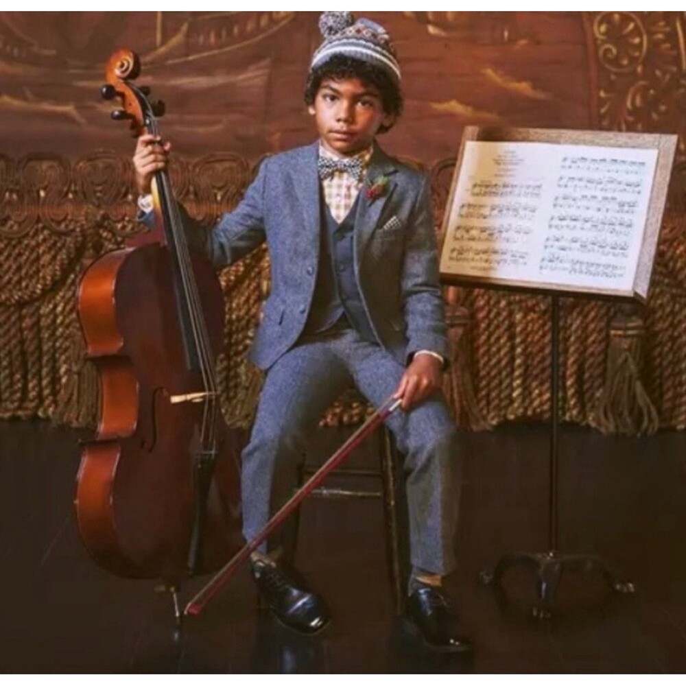 NWT- Janie and Jack Herringbone Suit Set